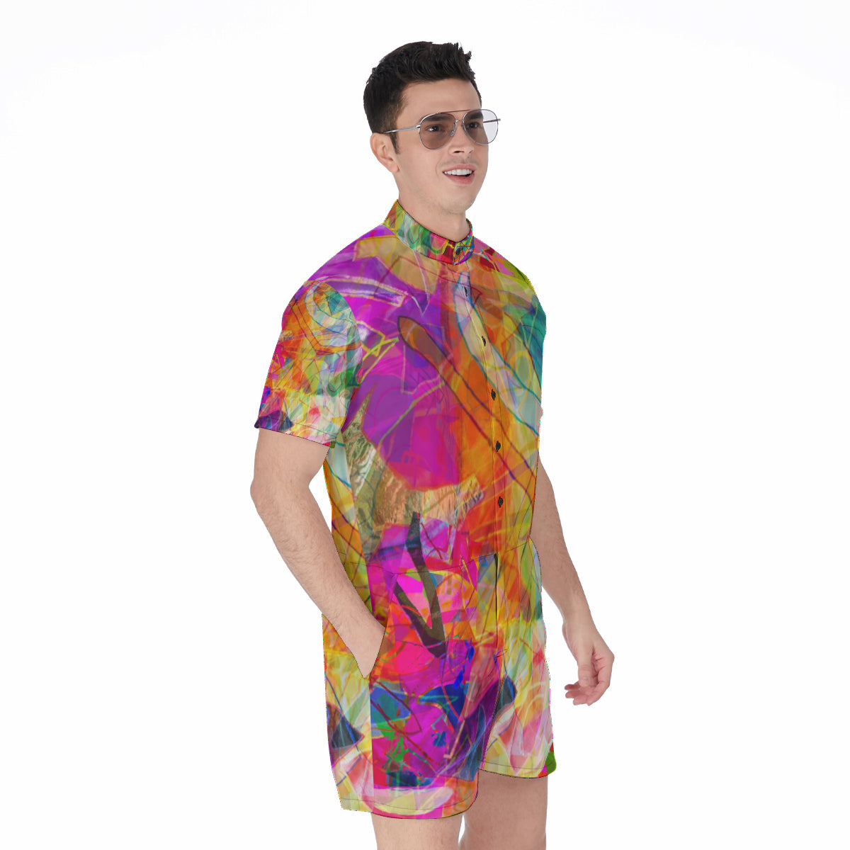 Negative Space Flag Romper