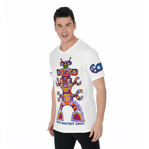 Cosmic Moustache Comics Robot Tshirt