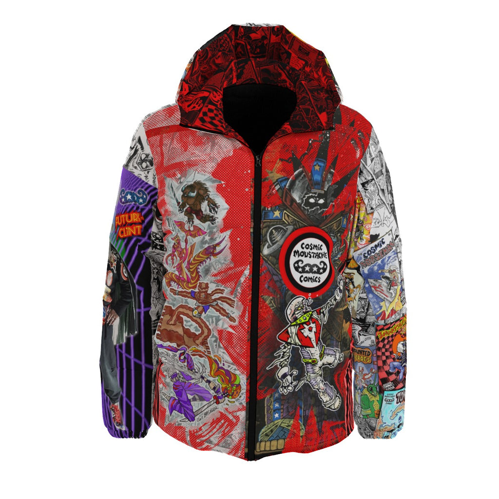 Cosmic Moustache Comics... the Down Jacket!